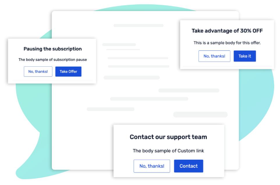Optionnal cancellation offers